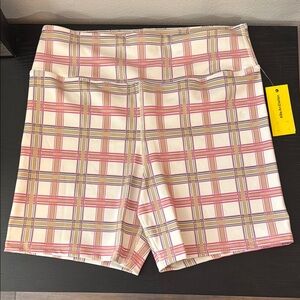 EleVen by Venus Williams Pink and Cream Bike Shorts